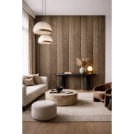 Falpanel beltérre 2900x305 mm - bronz Chevron mintás