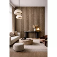 Falpanel beltérre 2900x305 mm - bronz Chevron mintás