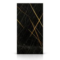   Beltéri SPC falpanel 2800x1200x4 mm - Fényes fekete, arany erezettel