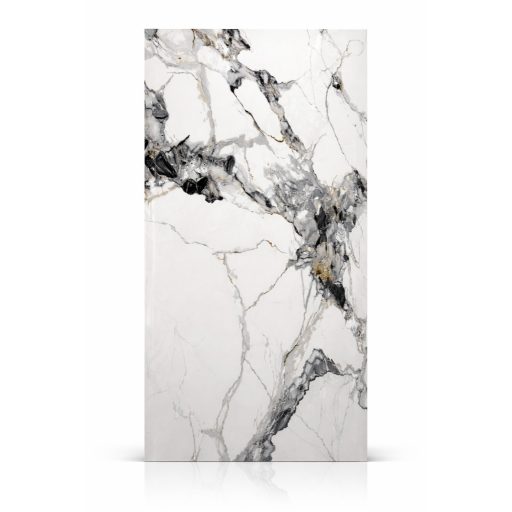 Beltéri SPC falpanel 2800x1200x4 mm - Fehér, különleges márvány mintás 