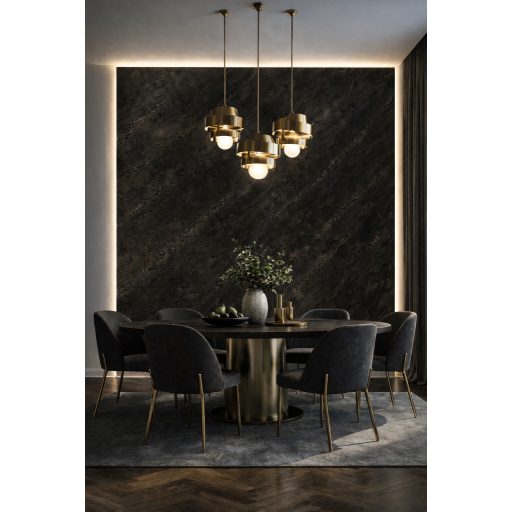 Beltéri SPC falpanel 2800x1200x4 mm - Fekete matt