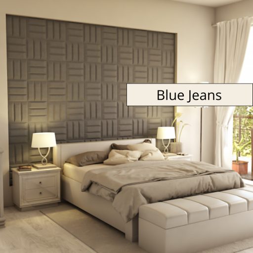 Literole 3D falpanel 60x60cm - Blue Jeans