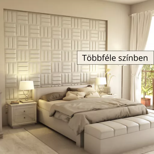 Literole 3D falpanel 60x60cm - Ezüst szürke