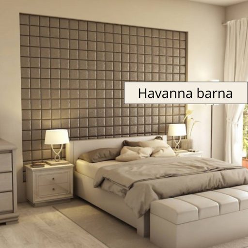 Maipo 3D falpanel 60x60 cm- Havanna barna