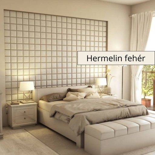 Maipo 3D falpanel 60x60 cm- Hermelin fehér