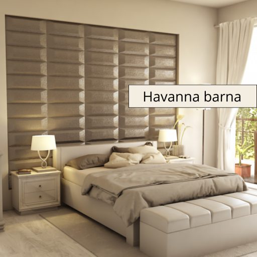 Marbore 3D falpanel 60x20cm - Havanna barna