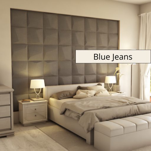 Mezolit 3D falpanel 40x40cm - Blue Jeans