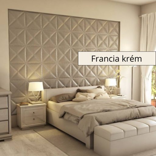 Montserrat 3D falpanel 40x40cm - Franciakrém