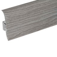   Parketta szegőléc PVC gumis szegély, szürke kőrisfa (NGF012)