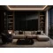 Beltéri SPC falpanel 2800x1200x4 mm-Black Gold Gloss