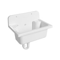   Sapho AQUALINE Fali kiöntő, szifonnal, 55x37cm, PVC, fehér (PI5052)