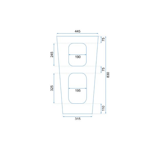 Daria szabadonálló mosdó fehér (POD01)