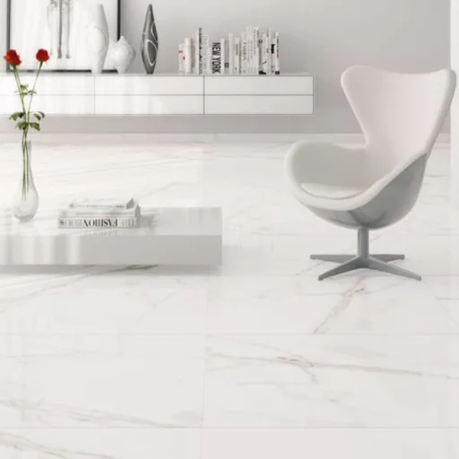 Prissmacer Ess. Venato Blanco padlóburkoló 75x75 cm rektifikált