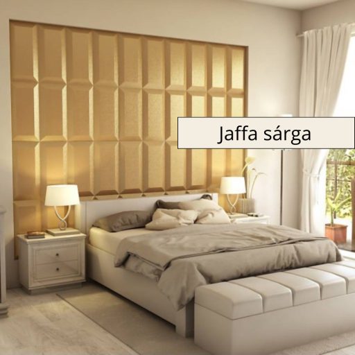 Paruma 3D falpanel - Jaffa sárga