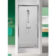   D2/TX5 zuhanyajtó 120x190 fényes ezüst profillal W0 üveggel, eltolható