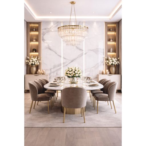 Beltéri SPC falpanel 2800x1200x4 mm- Fehér-szürke márvány mintás