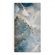 Beltéri SPC falpanel 600x1200x4 mm- Kék-fehér mintával