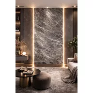   Beltéri SPC falpanel 600x1200x4 mm- Szürke márvány mintával