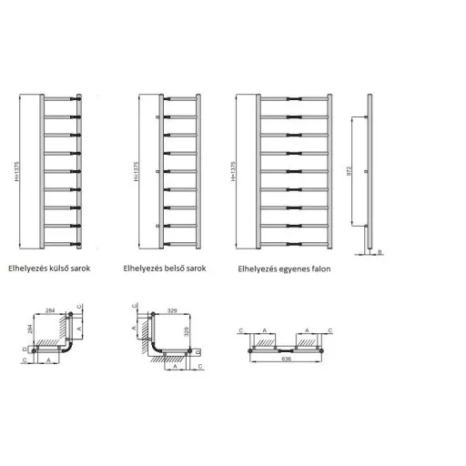 Enix Flexi radiátor 674x1375mm FL-714 (SKU-002287)