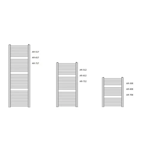 Enix Arrow színes radiátor 600x1741mm AR-617 (SKU-002820)