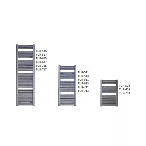 Enix Turkus fehér radiátor 400x620mm TUR-406 (SKU-1993)