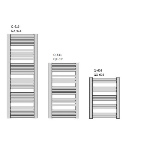 Enix Quatro színes radiátor 595x1325mm Q-613 (SKU-2024)