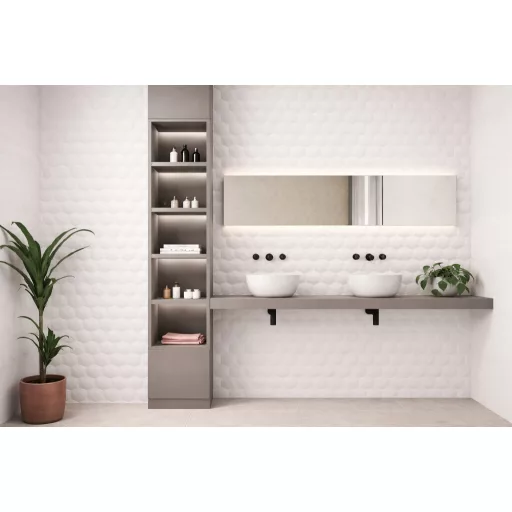 Zafiro Polar White Hexa 30x90 I.o. 1,08m2/