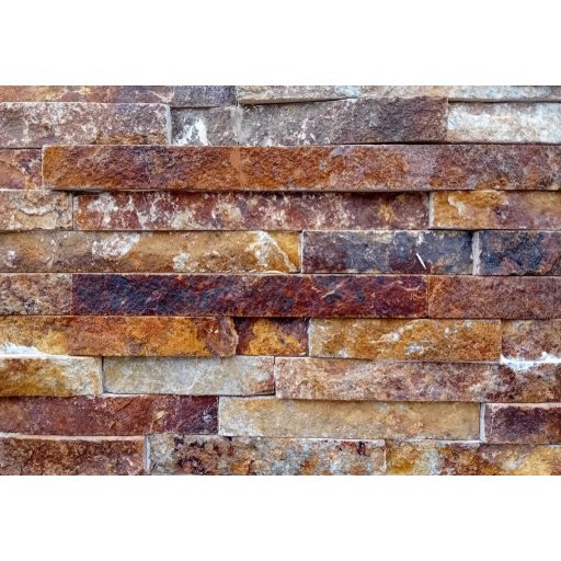 Természetes kőpanel sötétbarna 15x60 cm (ST89RF)