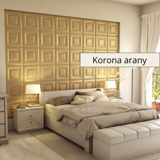 Sabaya 3D falpanel 40x40cm - Korona arany
