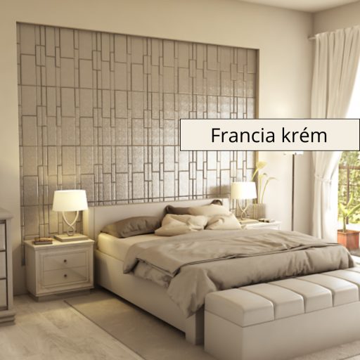 Sabre 3D falpanel 60x60cm - Francia krém