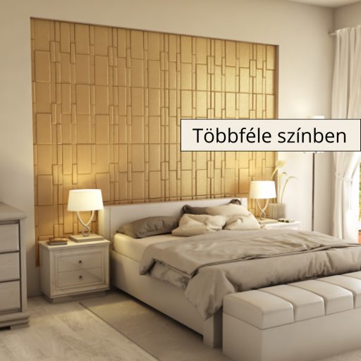 Sabre 3D falpanel 60x60cm - Jaffa sárga
