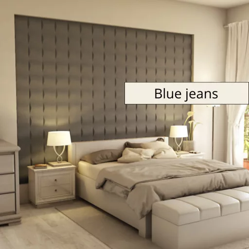 Salta 3D falpanel 40x40cm - Blue jeans