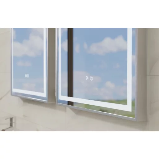 Floating Mirror Aura 60x80 cm álló laptükör ledvilágítással