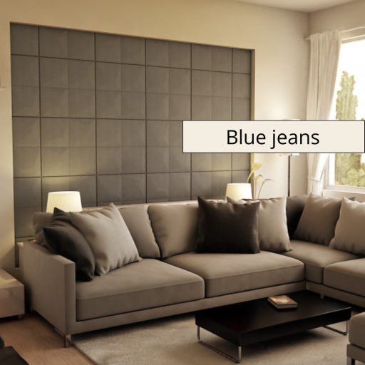 Teide 3D falpanel 40x40cm - Blue jeans