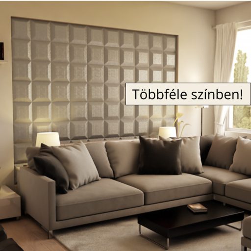 Tuputango 3D falpanel 30x30cm - Ezüst szürke