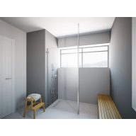 Függőleges teleszkóprúd króm 8 mm