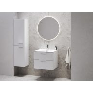   Chrome II SB 39 magasszekrény bal, fehér, króm fogantyúval 152 mm