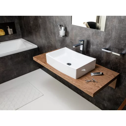 Mosdópult L 80 sötét dió