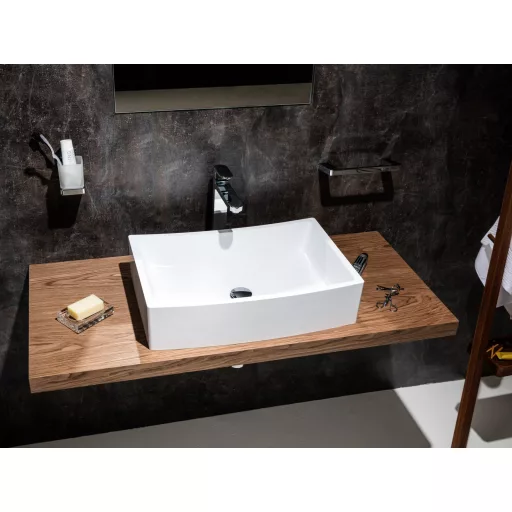 Mosdópult L 80 sötét dió