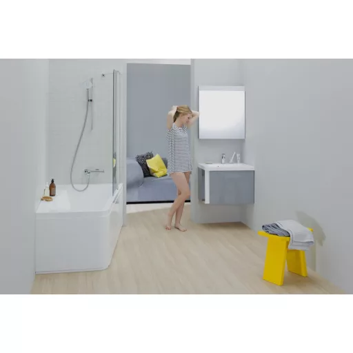 10° fürdőszobai tükör 55, jobb, szürke