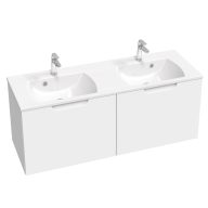 Classic II SD 130 szekrény duplamosdó alá (fehér/fehér)