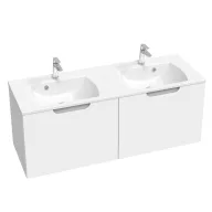   Classic II SD 130 szekrény duplamosdó alá (fehér/szürke)