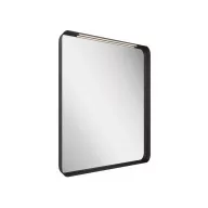 Strip 60x70 fürdőszobai tükör világítással, fekete