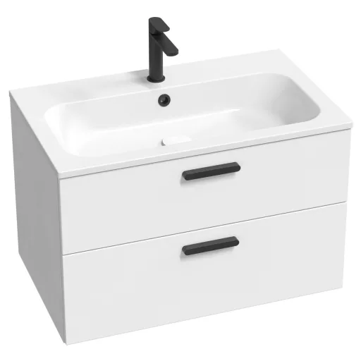 Chrome II SD 80 fehér, fekete fogantyúval 152 mm