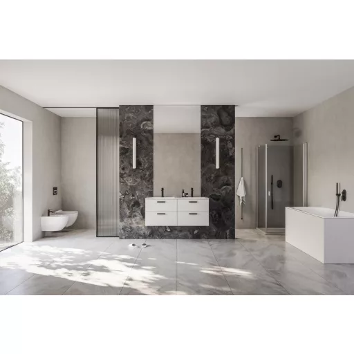 Chrome II SD 120 fehér, fekete fogantyúval 152 mm