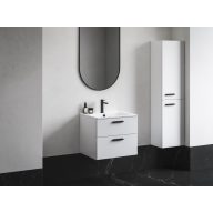   Chrome II SB 39 magasszekrény jobb, fehér, fekete fogantyúval 152 mm