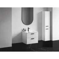   Chrome II SB 39 magasszekrény jobb, fehér, fekete fogantyúval 152 mm