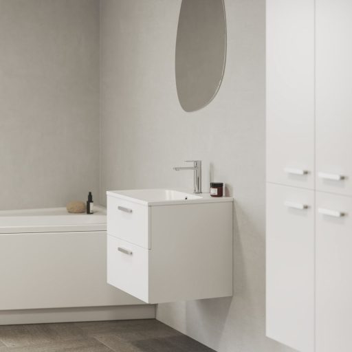 Chrome II SD 80 fehér, króm fogantyúval 152 mm