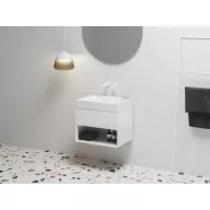 SD Lite 60 fürdőszobai szekrény mosdó alá fehér