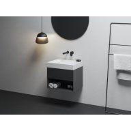 SD Lite 60 fürdőszobai szekrény mosdó alá matt fekete